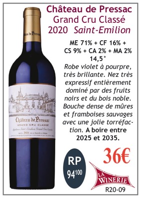 PRESSAC-WINERIE